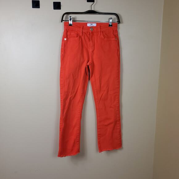 Current/Elliott High Rise The Kick Jean in Red Size 24 - Picture 1 of 12